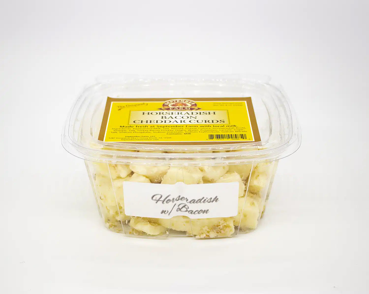 Bacon Horseradish Cheese Curds 8oz. Container